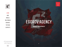 Tablet Screenshot of egorovagency.com